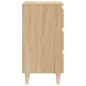 vidaXL Nachttische Massivholz-Beine 2 Stk. Sonoma-Eiche 40x35x69cm vidaXL Nachttische Massivholz-Beine 2 Stk. Sonoma-Eiche 40x35x69cm
