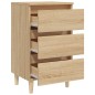 vidaXL Nachttische Massivholz-Beine 2 Stk. Sonoma-Eiche 40x35x69cm vidaXL Nachttische Massivholz-Beine 2 Stk. Sonoma-Eiche 40x35x69cm