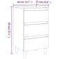 vidaXL Nachttische Massivholz-Beine 2 Stk. Sonoma-Eiche 40x35x69cm vidaXL Nachttische Massivholz-Beine 2 Stk. Sonoma-Eiche 40x35x69cm