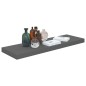 vidaXL Schweberegale 4 Stk. Hochglanz-Grau 80x23,5x3,8 cm MDF vidaXL Schweberegale 4 Stk. Hochglanz-Grau 80x23,5x3,8 cm MDF