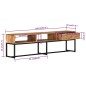 vidaXL TV-Schrank 160x30x45 cm Massivholz Akazie vidaXL TV-Schrank 160x30x45 cm Massivholz Akazie