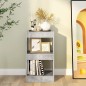 vidaXL Bücherregal/Raumteiler Betongrau 40x30x72 cm vidaXL Bücherregal/Raumteiler Betongrau 40x30x72 cm