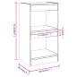 vidaXL Bücherregal/Raumteiler Betongrau 40x30x72 cm vidaXL Bücherregal/Raumteiler Betongrau 40x30x72 cm