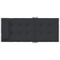 Hochlehner-Auflagen 6 Stk. Schwarz Oxford-Gewebe Hochlehner-Auflagen 6 Stk. Schwarz Oxford-Gewebe