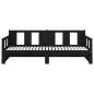 vidaXL Tagesbett Ausziehbar Schwarz Massivholz Kiefer 2x(90x200) cm vidaXL Tagesbett Ausziehbar Schwarz Massivholz Kiefer 2x(90x200) cm