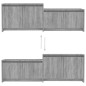 vidaXL TV-Schrank Sonoma-Eiche Grau 146,5x35x50 cm Holzwerkstoff vidaXL TV-Schrank Sonoma-Eiche Grau 146,5x35x50 cm Holzwerkstoff