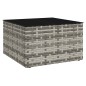 2-tlg. Garten-Lounge-Set mit Kissen Grau Poly Rattan 2-tlg. Garten-Lounge-Set mit Kissen Grau Poly Rattan