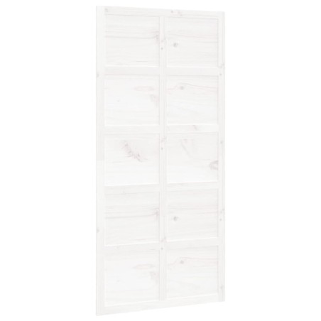 vidaXL Scheunentür Weiß 100x1,8x214 cm Massivholz Kiefer