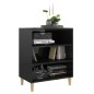 vidaXL Sideboard Hochglanz-Schwarz 57x35x70 cm Holzwerkstoff vidaXL Sideboard Hochglanz-Schwarz 57x35x70 cm Holzwerkstoff