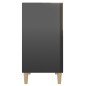 vidaXL Sideboard Hochglanz-Schwarz 57x35x70 cm Holzwerkstoff vidaXL Sideboard Hochglanz-Schwarz 57x35x70 cm Holzwerkstoff