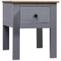 vidaXL Nachttisch Grau 46x40x57 cm Kiefernholz Panama