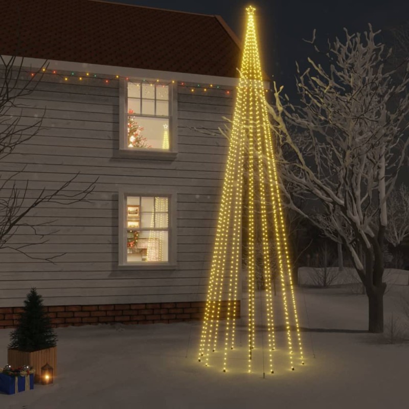 vidaXL LED-Weihnachtsbaum mit Erdnägeln Warmweiß 1134 LEDs 800 cm vidaXL LED-Weihnachtsbaum mit Erdnägeln Warmweiß 1134 LEDs 800 cm