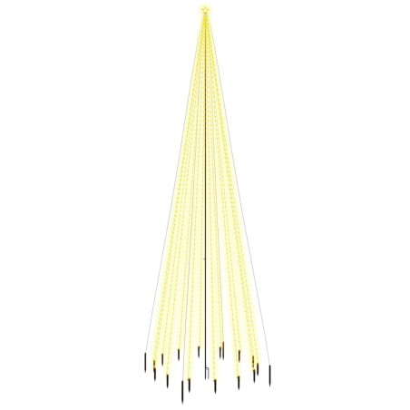 vidaXL LED-Weihnachtsbaum mit Erdnägeln Warmweiß 1134 LEDs 800 cm