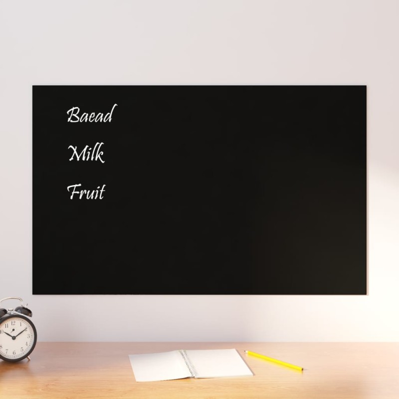 vidaXL Magnettafel Wandmontage Schwarz 80x50 cm Hartglas vidaXL Magnettafel Wandmontage Schwarz 80x50 cm Hartglas