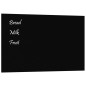 vidaXL Magnettafel Wandmontage Schwarz 80x50 cm Hartglas vidaXL Magnettafel Wandmontage Schwarz 80x50 cm Hartglas