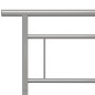 vidaXL Bettgestell Grau Metall 140x200 cm vidaXL Bettgestell Grau Metall 140x200 cm