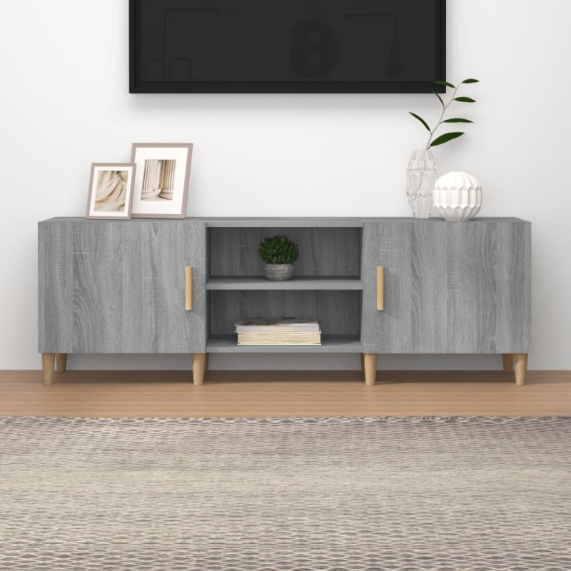 vidaXL TV-Schrank Grau Sonoma 150x30x50 cm Holzwerkstoff vidaXL TV-Schrank Grau Sonoma 150x30x50 cm Holzwerkstoff