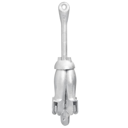 vidaXL Klappanker Silbern 1,5 kg Temperguss