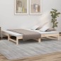 vidaXL Tagesbett Ausziehbar 2x(75x190) cm Massivholz Kiefer vidaXL Tagesbett Ausziehbar 2x(75x190) cm Massivholz Kiefer