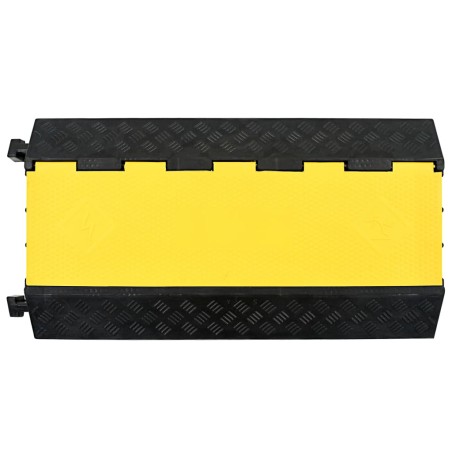 vidaXL Kabelbrücke Überfahrschutz 3 Kanäle Gummi 93 cm