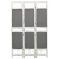 vidaXL 3-tlg. Raumteiler Grau 105x165 cm Stoff vidaXL 3-tlg. Raumteiler Grau 105x165 cm Stoff