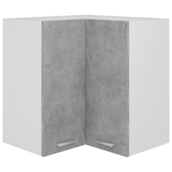 vidaXL Eckhängeschrank Betongrau 57x57x60 cm Holzwerkstoff