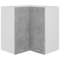 vidaXL Eckhängeschrank Betongrau 57x57x60 cm Holzwerkstoff vidaXL Eckhängeschrank Betongrau 57x57x60 cm Holzwerkstoff