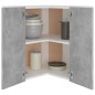 vidaXL Eckhängeschrank Betongrau 57x57x60 cm Holzwerkstoff vidaXL Eckhängeschrank Betongrau 57x57x60 cm Holzwerkstoff