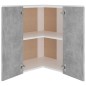 vidaXL Eckhängeschrank Betongrau 57x57x60 cm Holzwerkstoff vidaXL Eckhängeschrank Betongrau 57x57x60 cm Holzwerkstoff