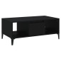 vidaXL Couchtisch Schwarz 90x50x36,5 cm Holzwerkstoff vidaXL Couchtisch Schwarz 90x50x36,5 cm Holzwerkstoff