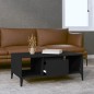 vidaXL Couchtisch Schwarz 90x50x36,5 cm Holzwerkstoff vidaXL Couchtisch Schwarz 90x50x36,5 cm Holzwerkstoff