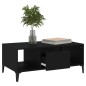 vidaXL Couchtisch Schwarz 90x50x36,5 cm Holzwerkstoff vidaXL Couchtisch Schwarz 90x50x36,5 cm Holzwerkstoff
