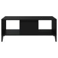 vidaXL Couchtisch Schwarz 90x50x36,5 cm Holzwerkstoff vidaXL Couchtisch Schwarz 90x50x36,5 cm Holzwerkstoff