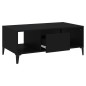 vidaXL Couchtisch Schwarz 90x50x36,5 cm Holzwerkstoff vidaXL Couchtisch Schwarz 90x50x36,5 cm Holzwerkstoff