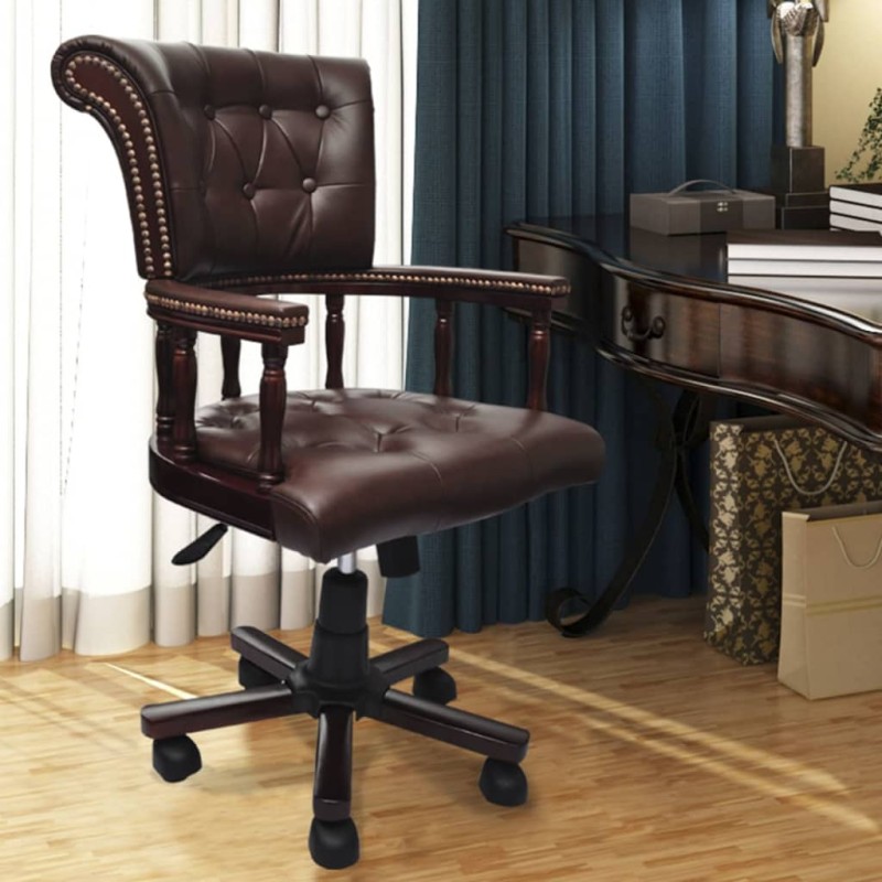 vidaXL Bürodrehstuhl Braun vidaXL Bürodrehstuhl Braun