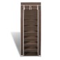 Schuhschrank Schuhregal 8 Schicht 57 x29 x162 cm Braun Schuhschrank Schuhregal 8 Schicht 57 x29 x162 cm Braun