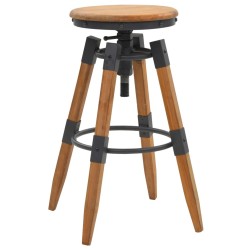 vidaXL Barhocker 2 Stk. Tanne Massivholz 