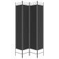 vidaXL 4-tlg. Paravent Schwarz 160x220 cm Stoff vidaXL 4-tlg. Paravent Schwarz 160x220 cm Stoff