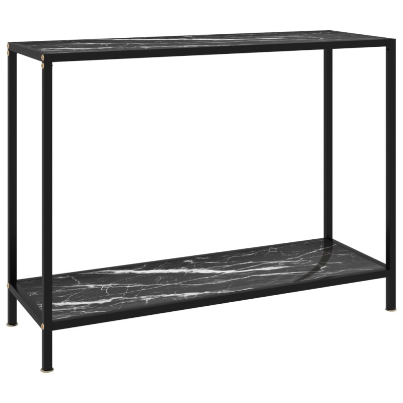 vidaXL Konsolentisch Schwarz 100x35x75 cm Hartglas vidaXL Konsolentisch Schwarz 100x35x75 cm Hartglas