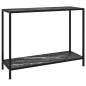 vidaXL Konsolentisch Schwarz 100x35x75 cm Hartglas vidaXL Konsolentisch Schwarz 100x35x75 cm Hartglas