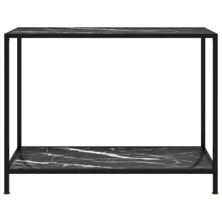 vidaXL Konsolentisch Schwarz 100x35x75 cm Hartglas