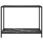 vidaXL Konsolentisch Schwarz 100x35x75 cm Hartglas vidaXL Konsolentisch Schwarz 100x35x75 cm Hartglas