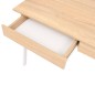 vidaXL Schreibtisch 110x55x75 cm Eichenbraun und Weiß vidaXL Schreibtisch 110x55x75 cm Eichenbraun und Weiß