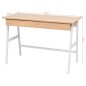 vidaXL Schreibtisch 110x55x75 cm Eichenbraun und Weiß vidaXL Schreibtisch 110x55x75 cm Eichenbraun und Weiß