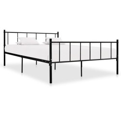 vidaXL Bettgestell Schwarz Metall 180×200 cm 