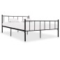 vidaXL Bettgestell Schwarz Metall 180×200 cm vidaXL Bettgestell Schwarz Metall 180×200 cm