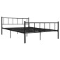 vidaXL Bettgestell Schwarz Metall 180×200 cm vidaXL Bettgestell Schwarz Metall 180×200 cm