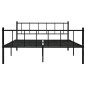 vidaXL Bettgestell Schwarz Metall 180×200 cm vidaXL Bettgestell Schwarz Metall 180×200 cm