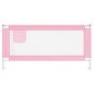 vidaXL Kleinkind-Bettschutzgitter Rosa 180x25 cm Stoff vidaXL Kleinkind-Bettschutzgitter Rosa 180x25 cm Stoff