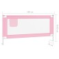 vidaXL Kleinkind-Bettschutzgitter Rosa 180x25 cm Stoff vidaXL Kleinkind-Bettschutzgitter Rosa 180x25 cm Stoff